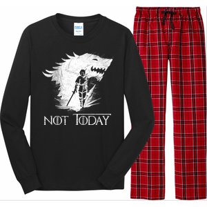 Not Today Arya Wolf Long Sleeve Pajama Set