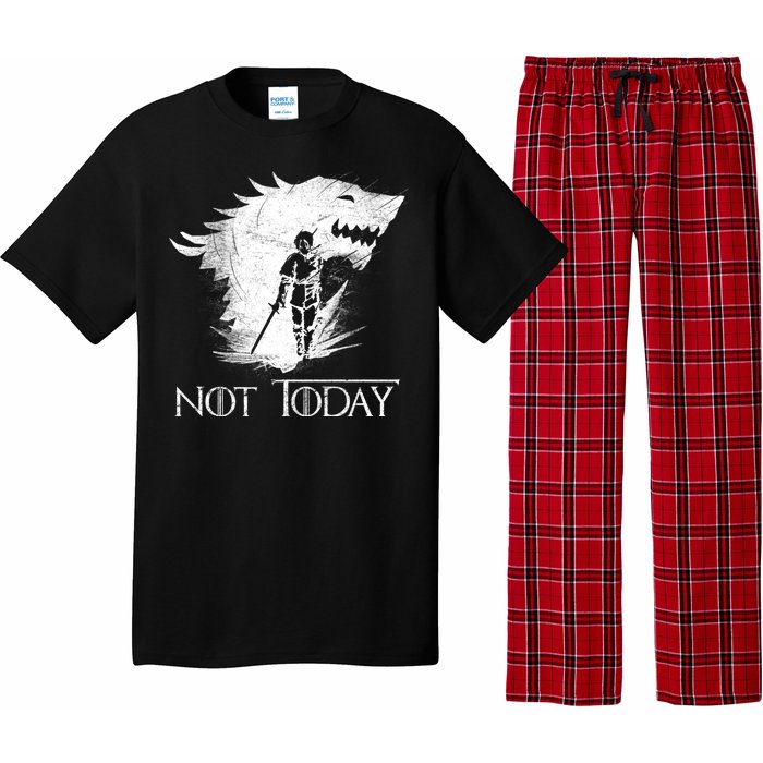 Not Today Arya Wolf Pajama Set