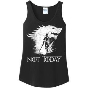 Not Today Arya Wolf Ladies Essential Tank