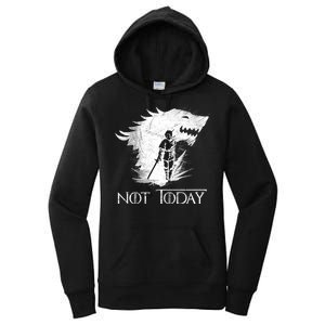 Not Today Arya Wolf Women's Pullover Hoodie