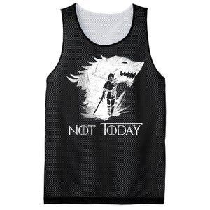 Not Today Arya Wolf Mesh Reversible Basketball Jersey Tank