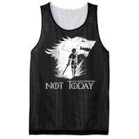 Not Today Arya Wolf Mesh Reversible Basketball Jersey Tank