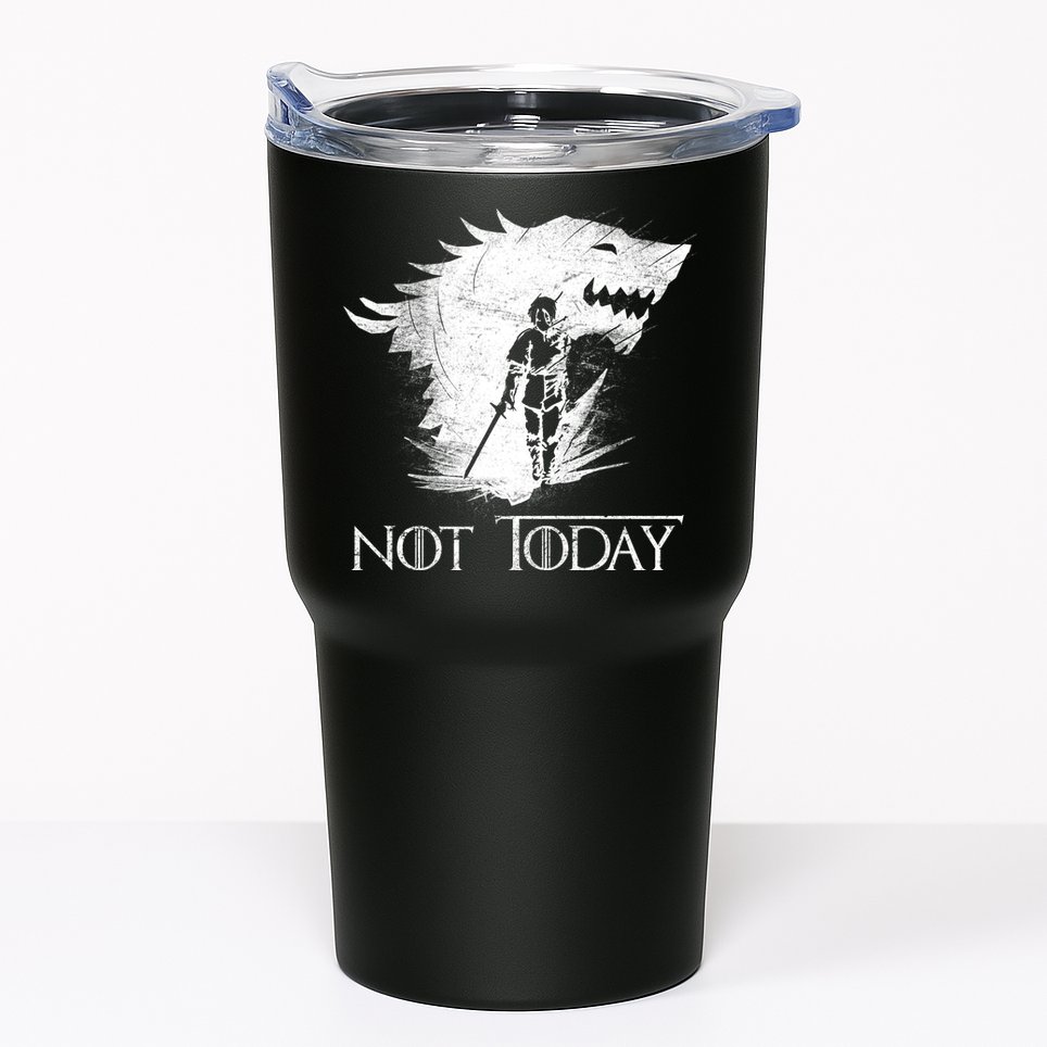 Not Today Arya Wolf Tumbler