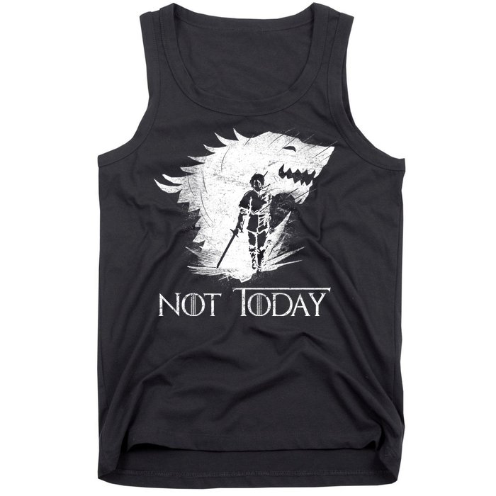 Not Today Arya Wolf Tank Top