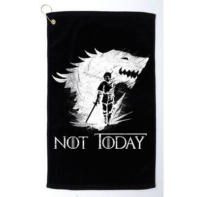 Not Today Arya Wolf Golf Towel