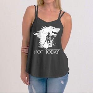 Not Today Arya Wolf Women's Strappy Tank