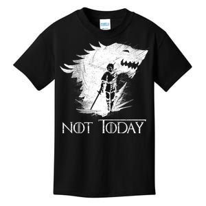 Not Today Arya Wolf Kids T-Shirt