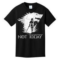 Not Today Arya Wolf Kids T-Shirt