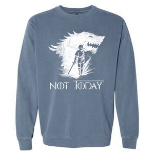 Not Today Arya Wolf Garment-Dyed Sweatshirt