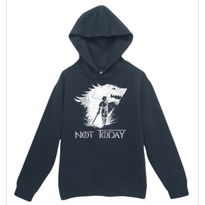 Not Today Arya Wolf Urban Pullover Hoodie