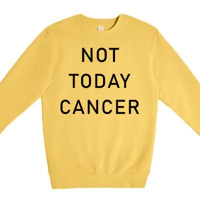 Not Today Cancer Premium Crewneck Sweatshirt