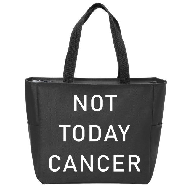 Not Today Cancer Zip Tote Bag