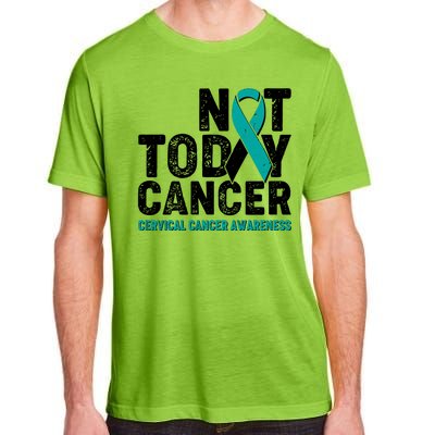 Not Today Cancer Cervical Cancer Awareness Adult ChromaSoft Performance T-Shirt