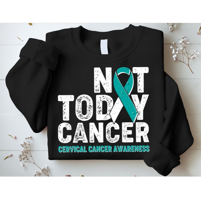 Not Today Cancer Cervical Cancer Awareness Sweatshirt