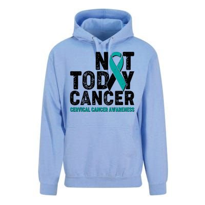 Not Today Cancer Cervical Cancer Awareness Unisex Surf Hoodie