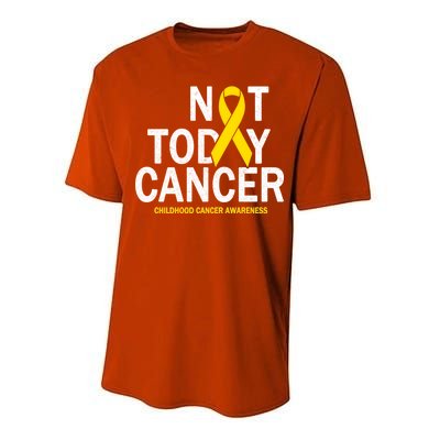 Not Today Cancer Childhood Awareness Performance Sprint T-Shirt