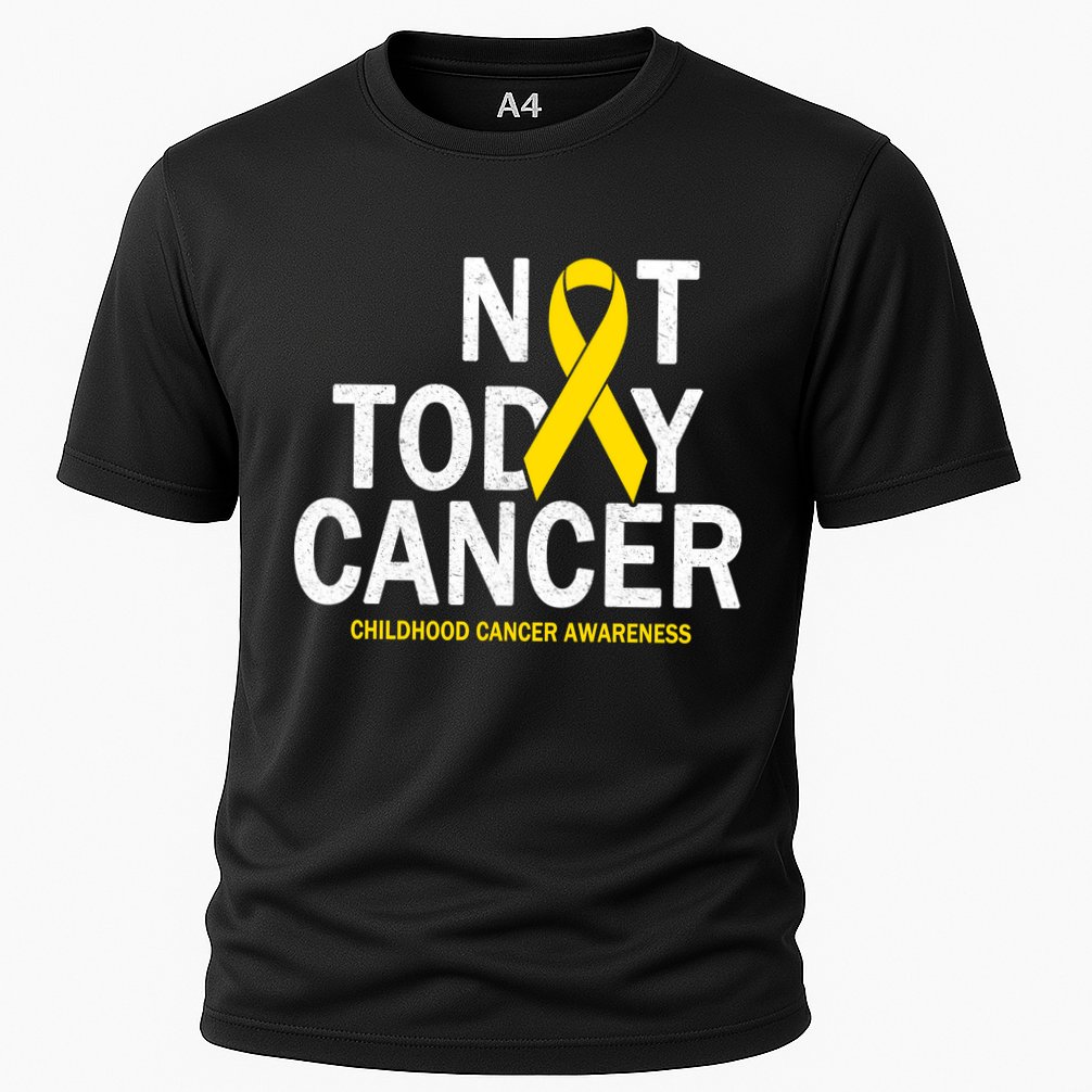Not Today Cancer Childhood Awareness Cooling Performance Crew T-Shirt