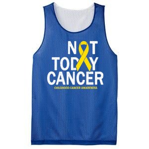 Not Today Cancer Childhood Awareness Mesh Reversible Basketball Jersey Tank