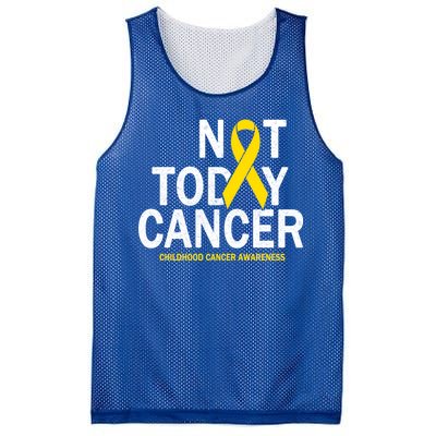 Not Today Cancer Childhood Awareness Mesh Reversible Basketball Jersey Tank