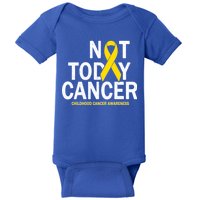 Not Today Cancer Childhood Awareness Baby Bodysuit