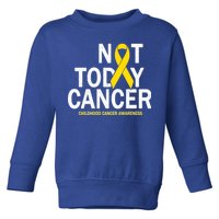 Not Today Cancer Childhood Awareness Toddler Sweatshirt