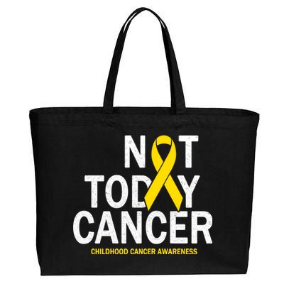 Not Today Cancer Childhood Awareness Cotton Canvas Jumbo Tote