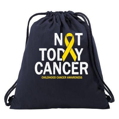 Not Today Cancer Childhood Awareness Drawstring Bag