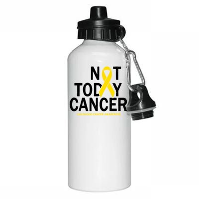 Not Today Cancer Childhood Awareness Aluminum Water Bottle