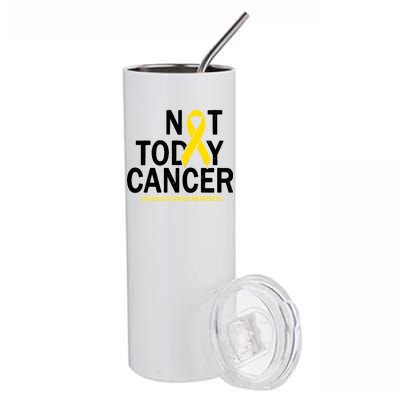 Not Today Cancer Childhood Awareness Stainless Steel Tumbler