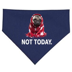 Not Today Funny Pug USA-Made Doggie Bandana