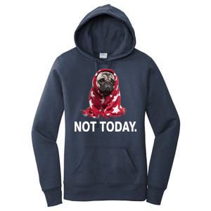 Not Today Funny Pug Women's Pullover Hoodie