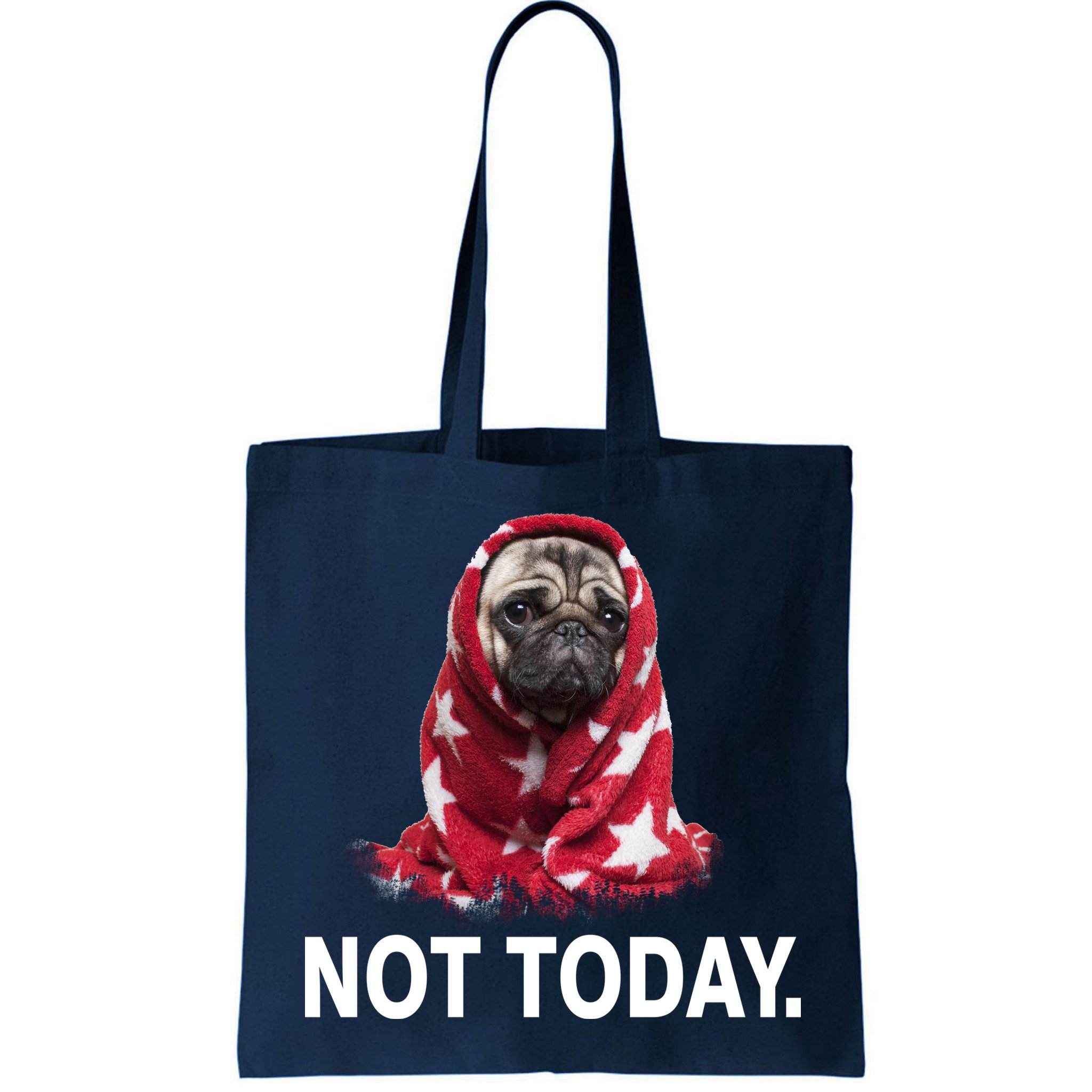 Not Today Funny Pug Bag