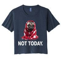Not Today Funny Pug Crop Top