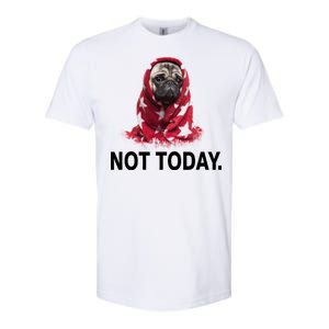 Not Today Funny Pug Softstyle CVC T-Shirt