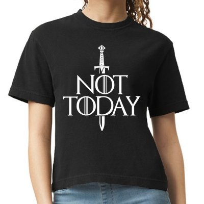  Not Today God Of Death Comfort Colors Boxy T-Shirt