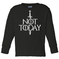  Not Today God Of Death Toddler Long Sleeve Shirt