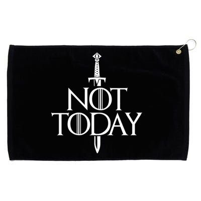  Not Today God Of Death Grommeted Golf Towel