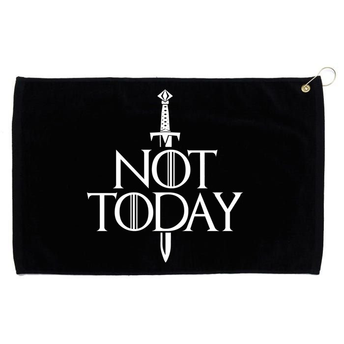  Not Today God Of Death Grommeted Golf Towel