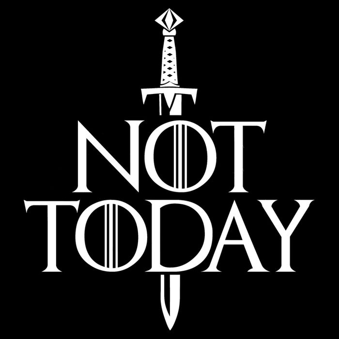  Not Today God Of Death Women's Knotted Racerback Tank