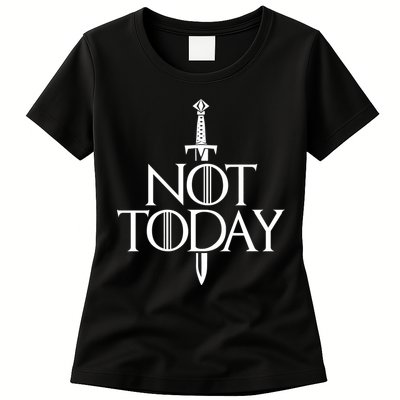  Not Today God Of Death Womens T-Shirt