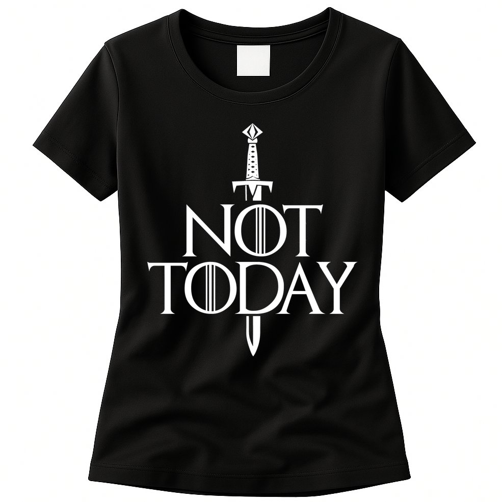  Not Today God Of Death Womens T-Shirt