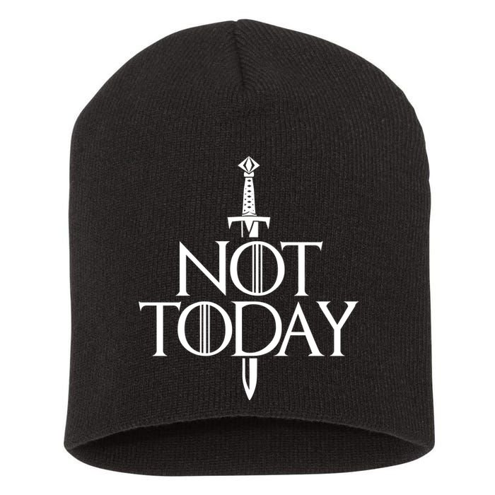  Not Today God Of Death Short Acrylic Beanie