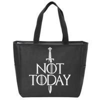  Not Today God Of Death Zip Tote Bag