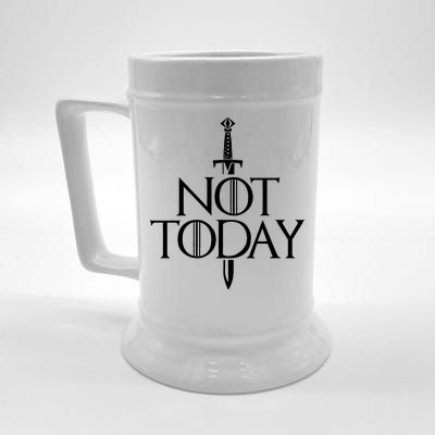  Not Today God Of Death Beer Stein