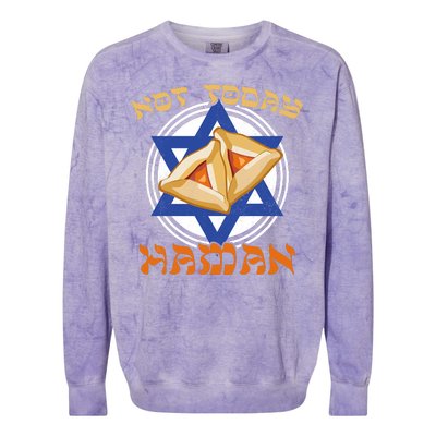 Not Today Haman  Colorblast Crewneck Sweatshirt