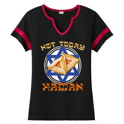 Not Today Haman  Ladies Halftime Notch Neck Tee