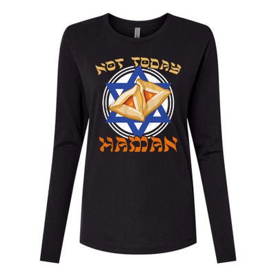 Not Today Haman  Womens Cotton Relaxed Long Sleeve T-Shirt