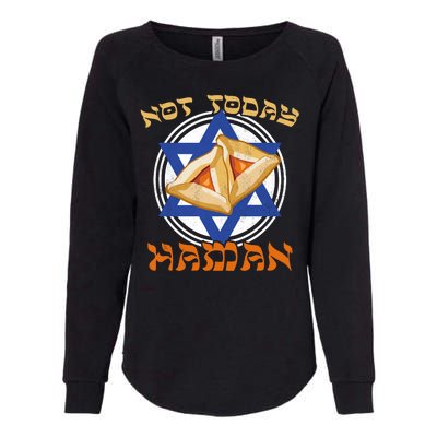 Not Today Haman  Womens California Wash Sweatshirt