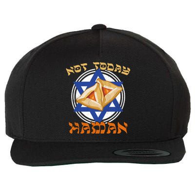 Not Today Haman  Wool Snapback Cap