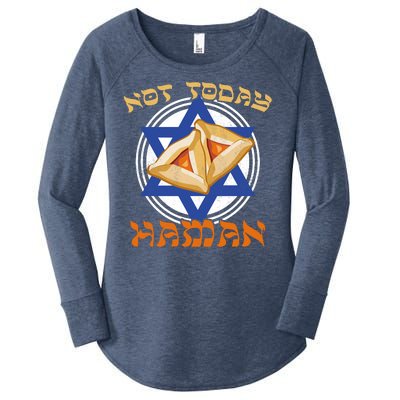 Not Today Haman  Women's Perfect Tri Tunic Long Sleeve Shirt